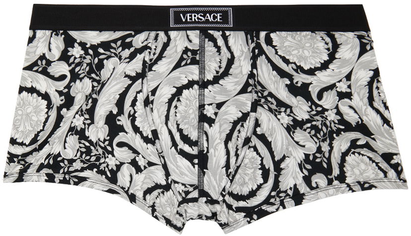Bokserice Versace Versace Printed Boxers Crna | 1014038_1A11603