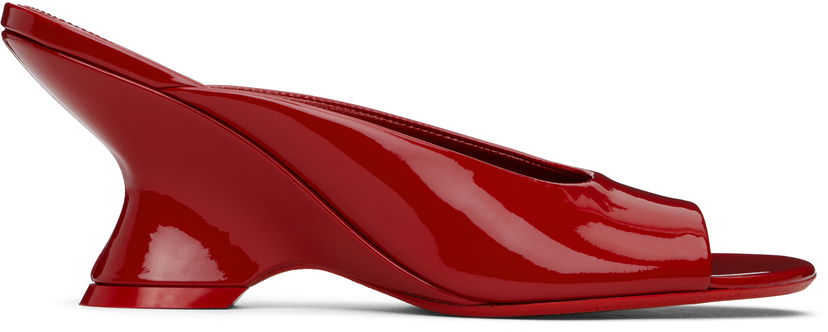 Dodaci Dries Van Noten Dries Van Noten Open-Toe Leather Mules Crvena | WS251-1561-189