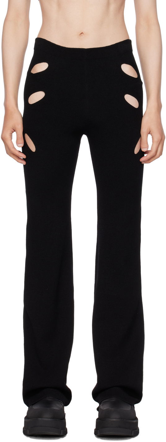 Tajice Dion Lee Slit Detail Trousers Crna | C7133P22