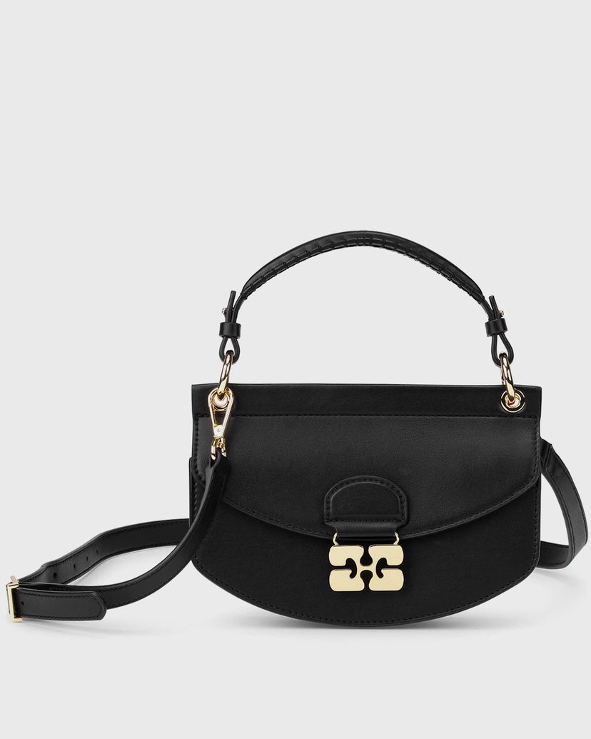 Ručna torbica GANNI Mini Top Handle Bag Crna | A6349-099