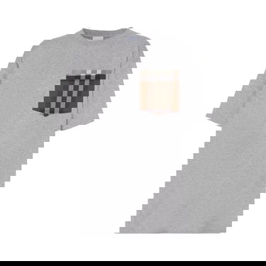 Majica kratkih rukava Burberry Check Print Pocket Tee Siva | 8048923, 1