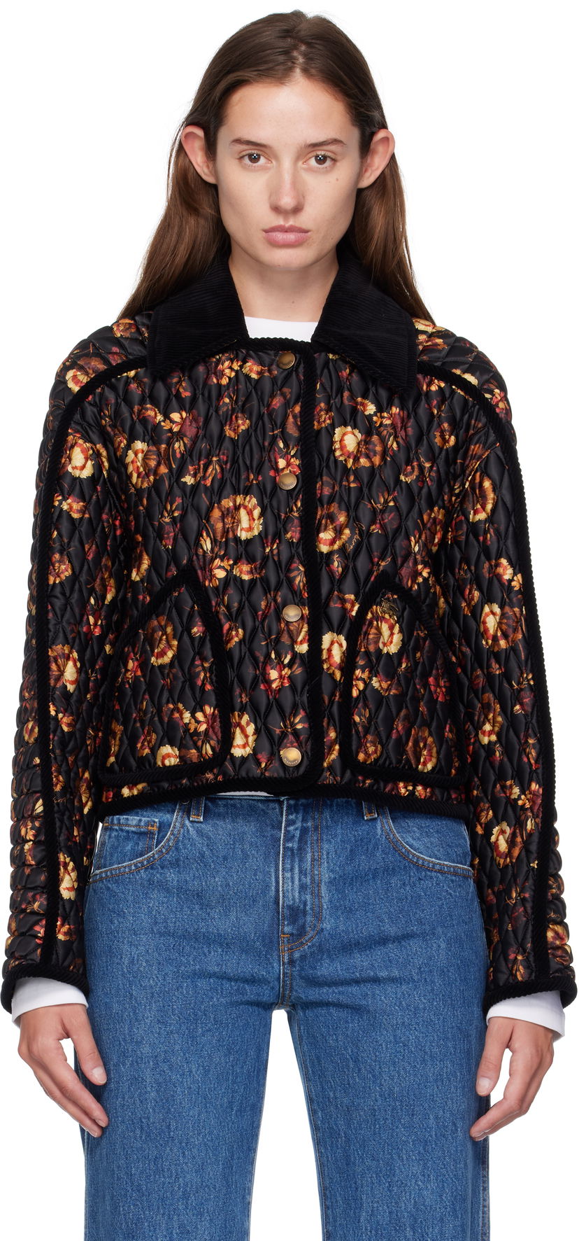 Jakna Burberry Burberry Floriston Quilted Jacket Crna | 8116976