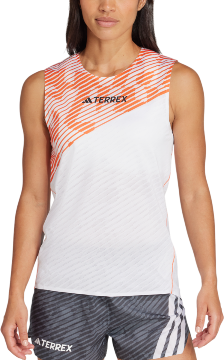 Majica bez rukava adidas Performance Terrex Techrock Pro Tank Top Bijela | jx5189
