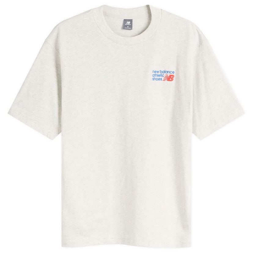 Majica kratkih rukava New Balance Athletics Premium Logo T-Shirt Siva | MT41908-AHH