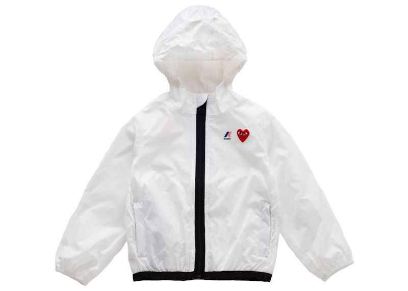 Vjetrovka Comme des Garçons Play x  Kids Full Zip Jacket Bijela | AZ-J503-051