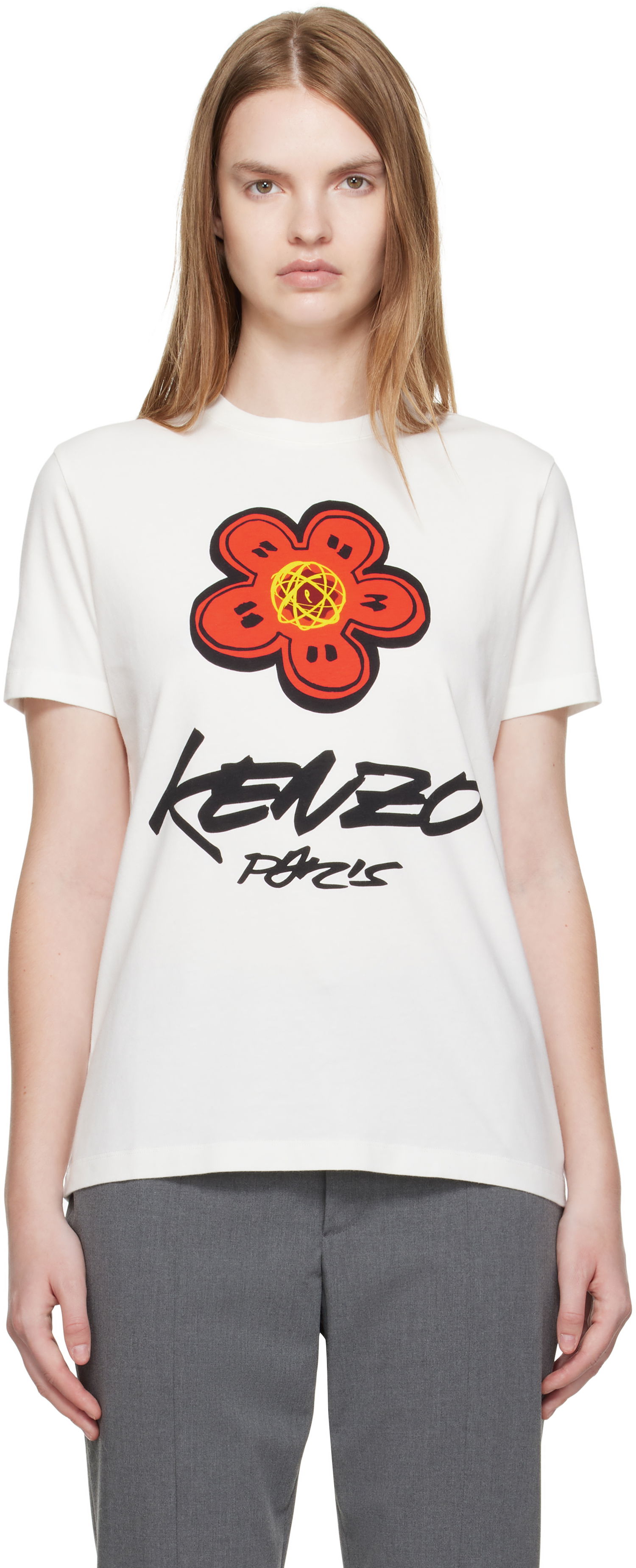 Majica kratkih rukava KENZO Kenzo Paris Futura 2000 Edition Loose T-Shirt Bijela | FF62TS3564SG, 0