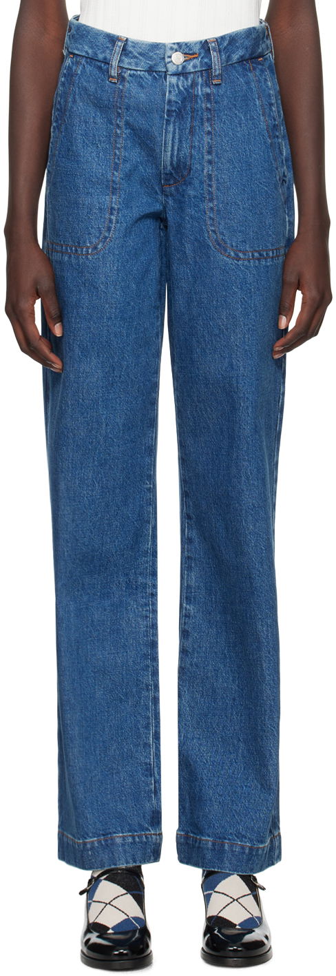 Jeans A.P.C. Seaside Jeans Plava | COHTD-F09085