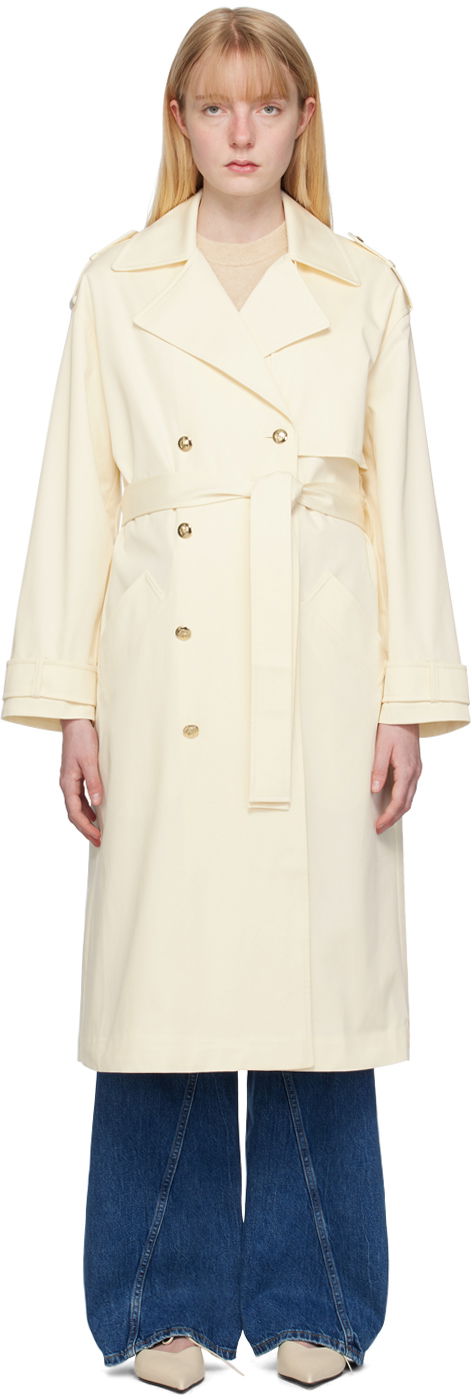 Trenčkot Anine Bing Layton Double Breasted Trench Coat Bež | A-01-10070-120