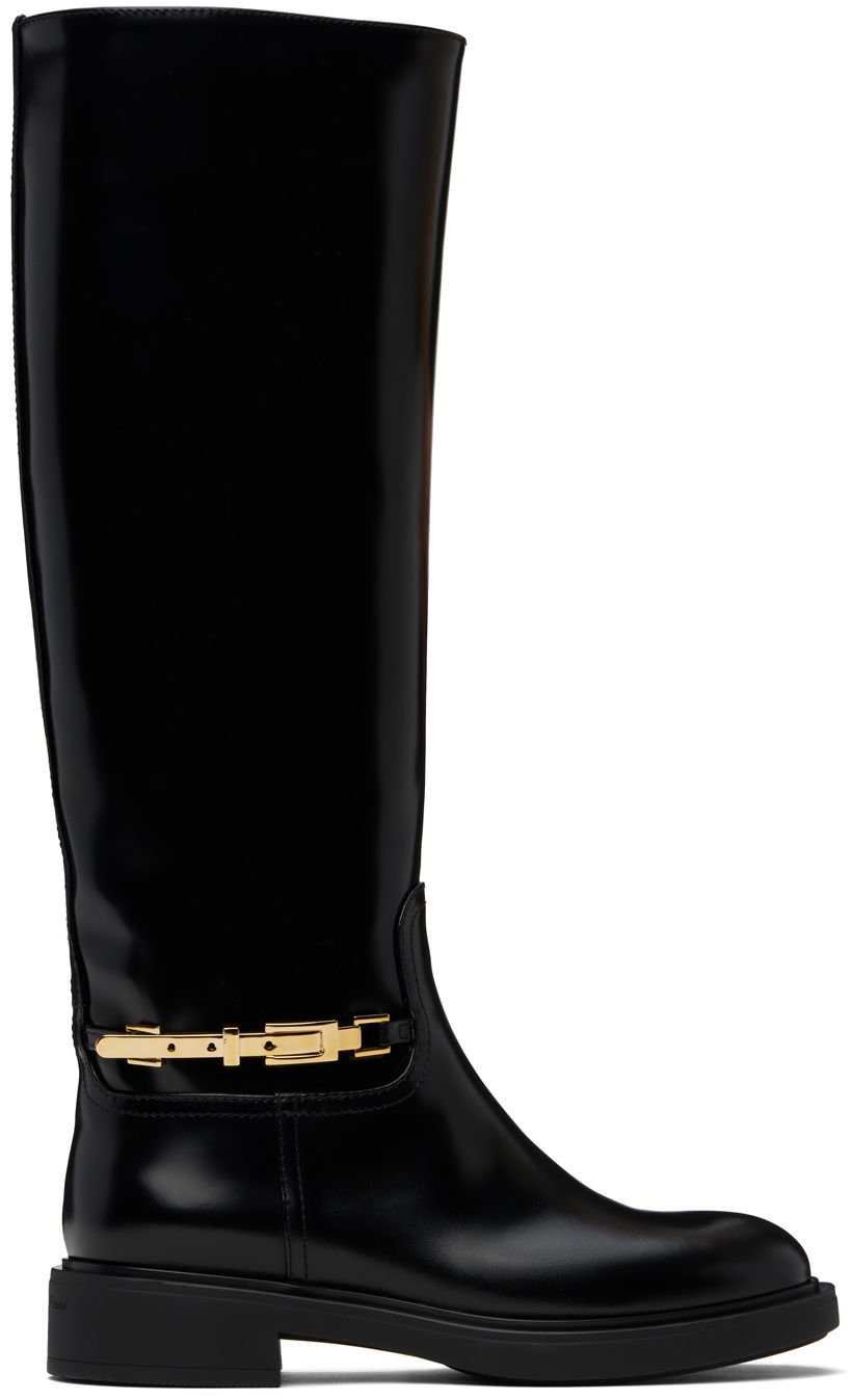 Tenisice i cipele Gianvito Rossi Martine Knee-High Boots Crna | G80188-20GOM-DVD