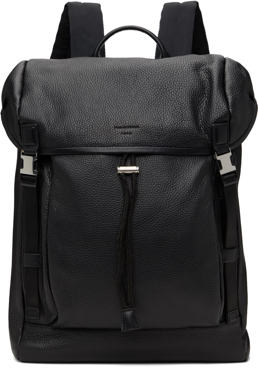 Ruksak Tiger of Sweden Tiger of Sweden Baha Leather Backpack Crna | 112191
