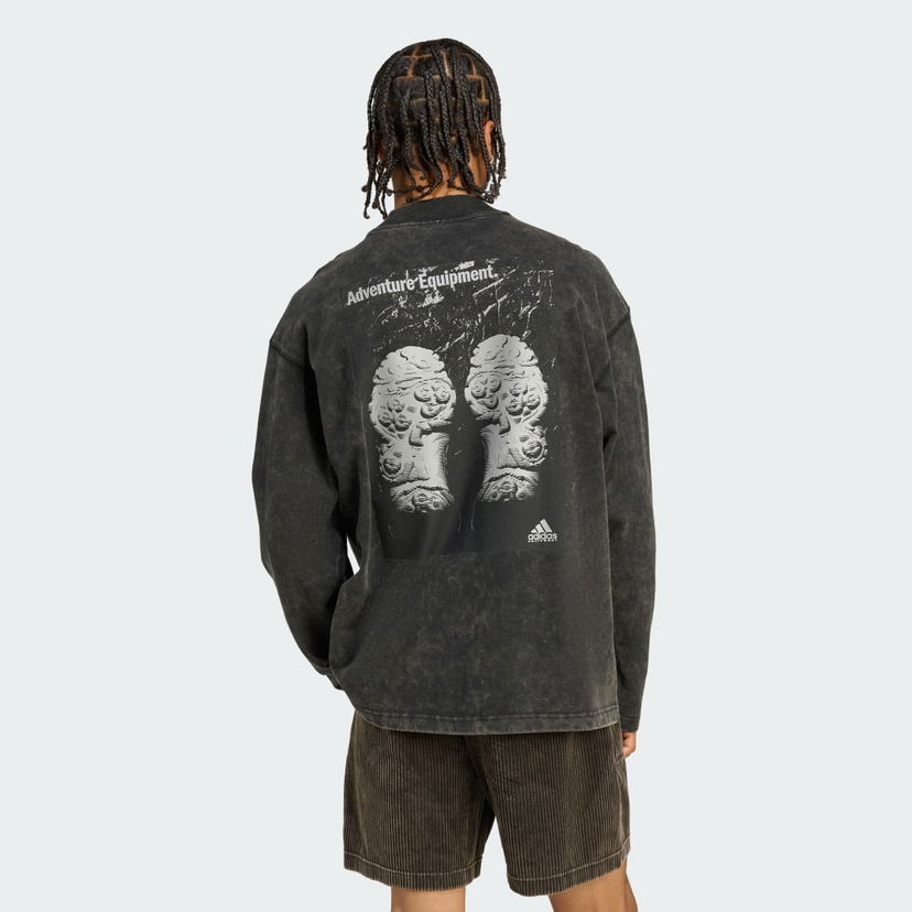 Majica kratkih rukava adidas Performance EQT Graphic Long Sleeve T-Shirt Crna | JX1588