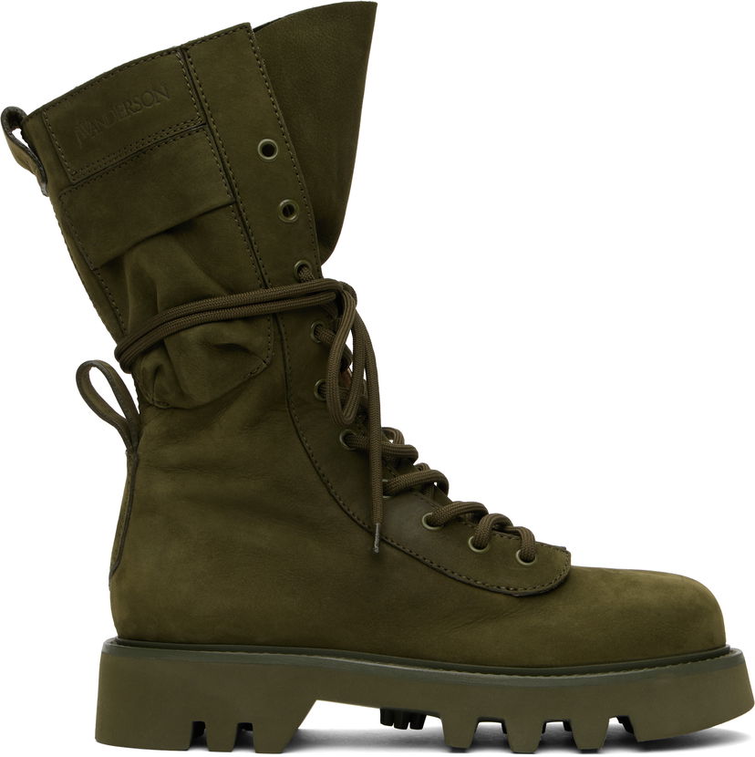 Tenisice i cipele JW Anderson JW Anderson Combat Leather Boots Zelena | BT0099-LA0258