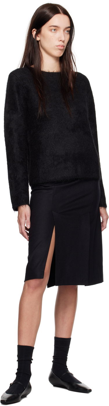 Džemper Loulou de Saison Loulou de Saison Freya Fuzzy Knit Sweater Crna | FREYA, 3