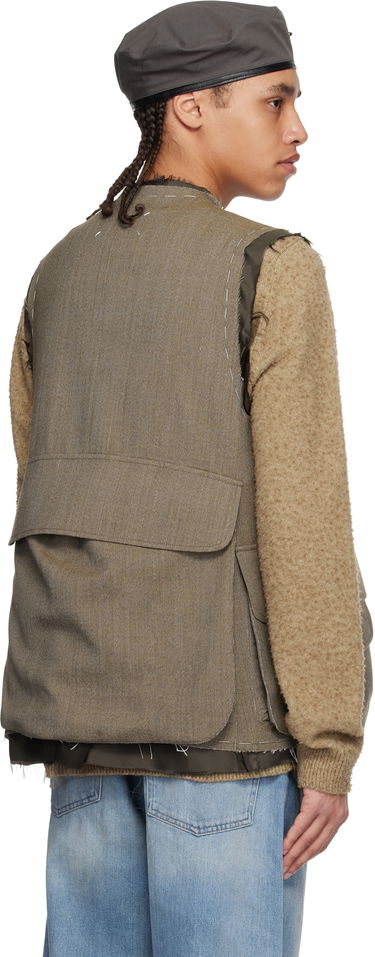 Prsluk Maison Margiela Maison Margiela Sleeveless Wool Vest Siva | S50FB0109 M35414, 2