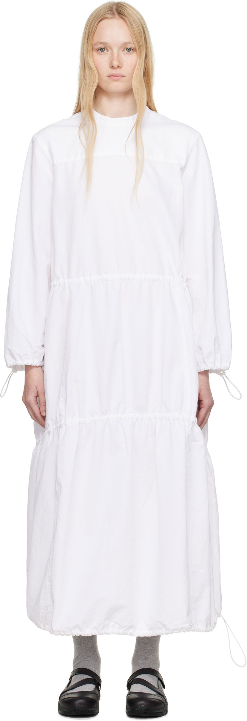 Haljina YMC YMC Carter Maxi Dress Bijela | Q1YAB