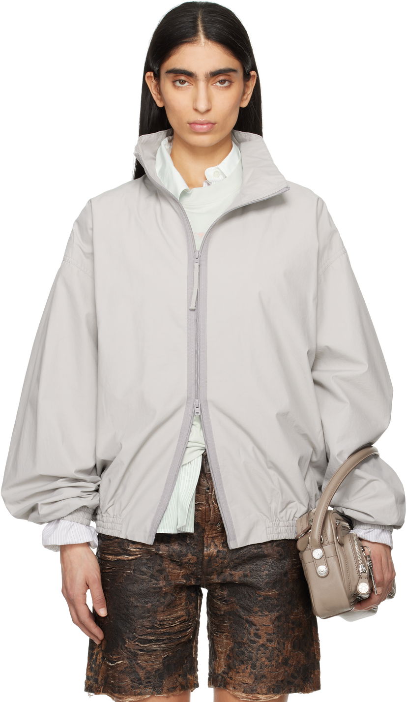 Vjetrovka Acne Studios Acne Studios Logo Zip Up Jacket Siva | B90800-