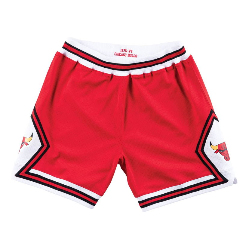 Kratke hlače Mitchell & Ness Mitchell & Ness Chicago Bulls 1975-76 Authentic Shorts Crvena | ASHRGS18036-CBUSCAR75