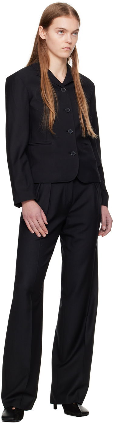 Hlače Loulou de Saison Loulou de Saison Sbiru Pleated Trousers Crna | SBIRU, 3
