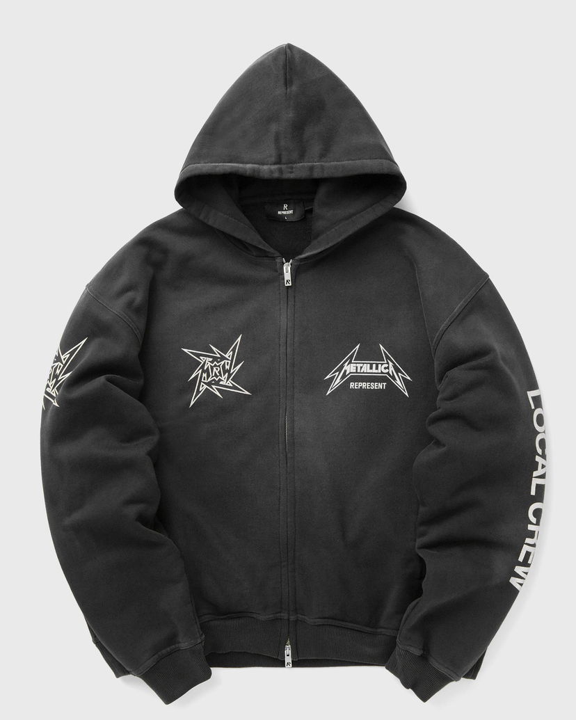 Dukserice Represent Clo Represent Metallica 40 Year Anniversary Zip-Thru Hoodie Crna | MLM4370-230