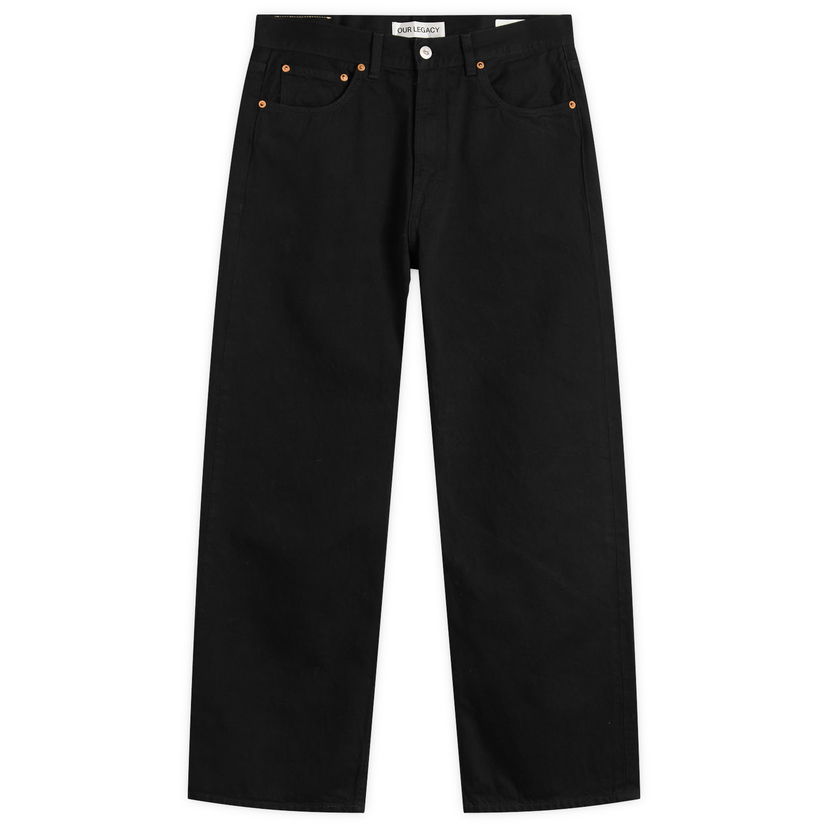 Jeans OUR LEGACY Our Legacy Third Cut Straight-Leg Jeans 30" Crna | M2255TCB