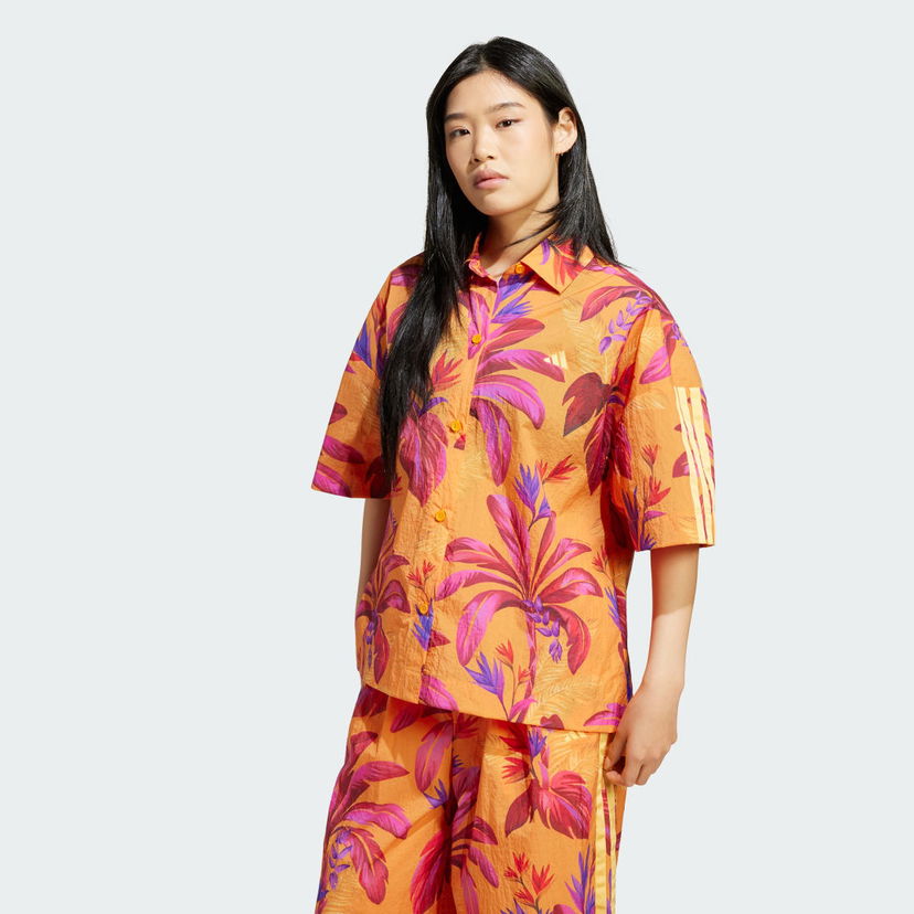 Košulja adidas Performance FARM Premium Tropical Print Short Sleeve Shirt Višebojno | JD6281