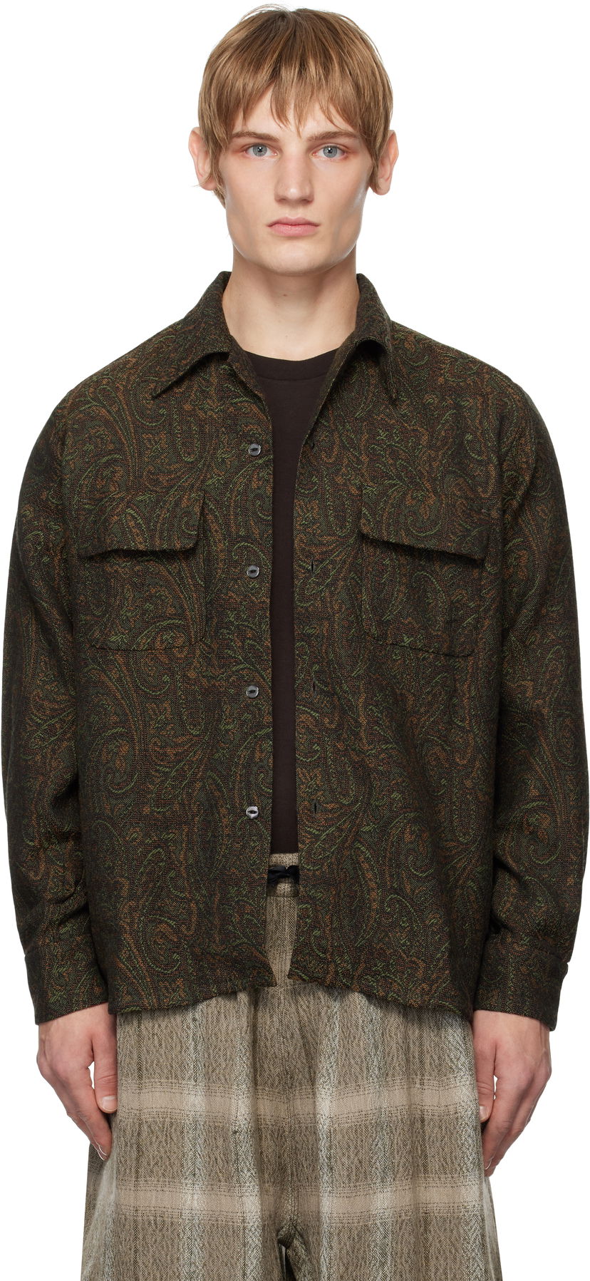 Košulja Needles Classic Paisley Shirt Smeđa | PU164