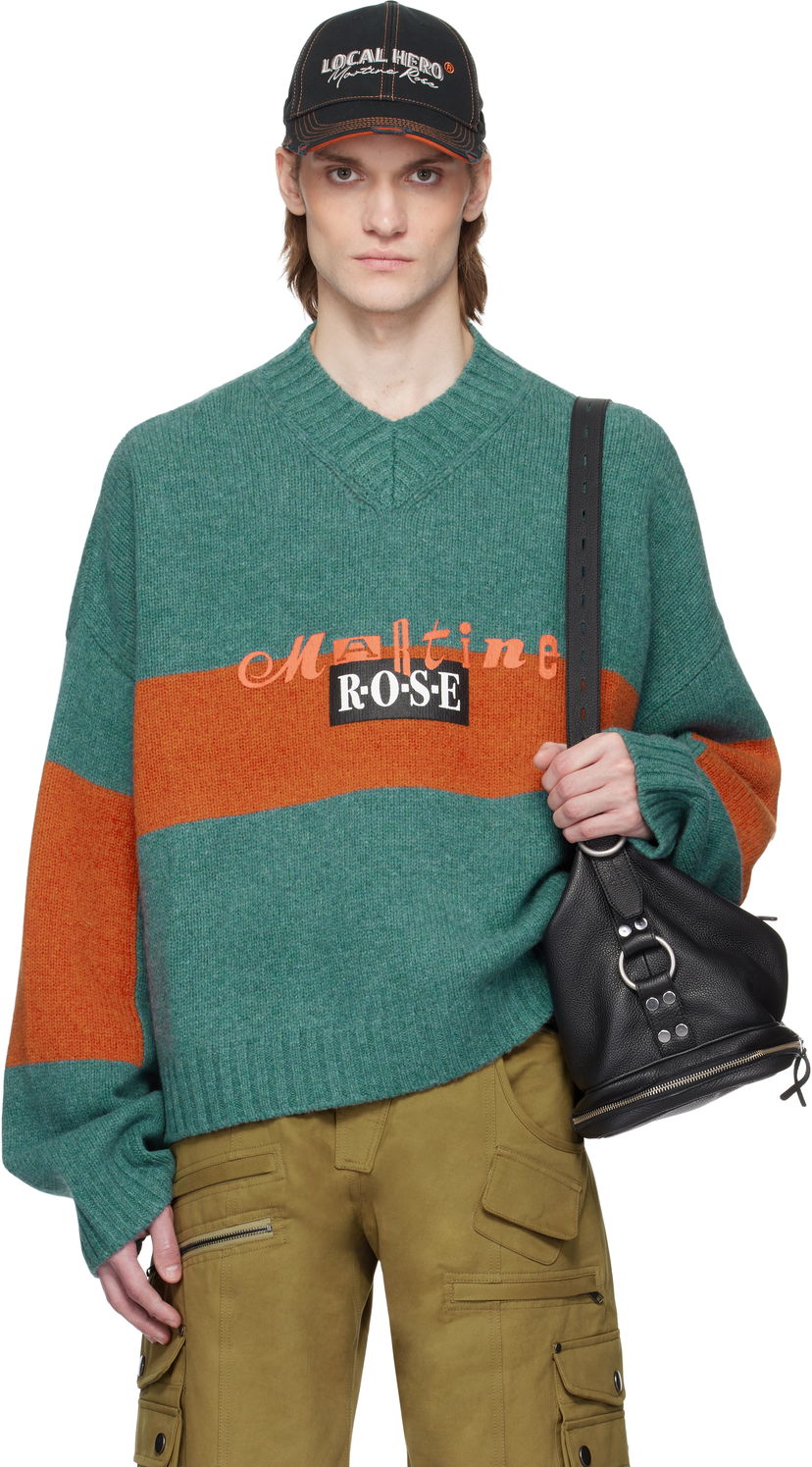 Džemper Martine Rose Martine Rose Oversized Sweater Zelena | 957YA03413