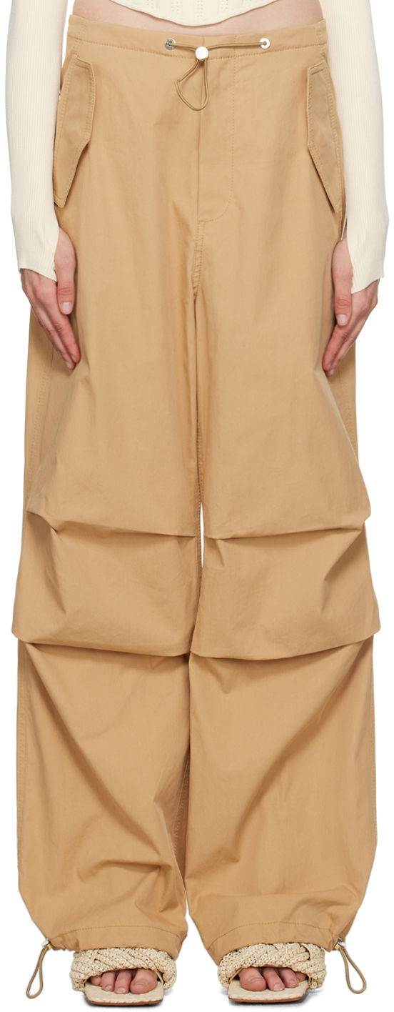 Cargo hlače Dion Lee Elasticized Cargo Trousers Bež | C2100P23