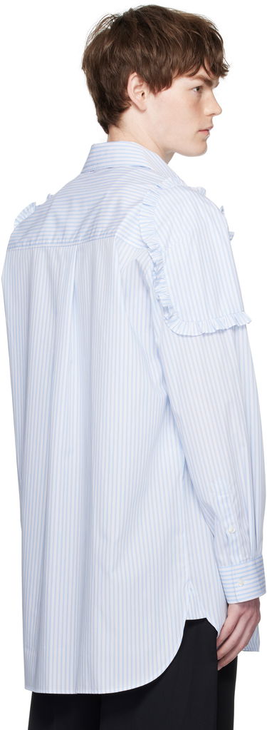 Košulja Simone Rocha Simone Rocha Ruffle Shoulder Patch Tunic Shirt Plava | 5383 1026, 2