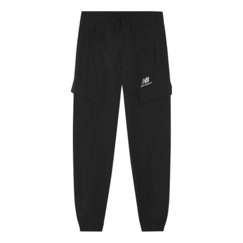 Cargo hlače New Balance Sportswear Oversized Cargo Sweatpants Crna | AMP23311-BK