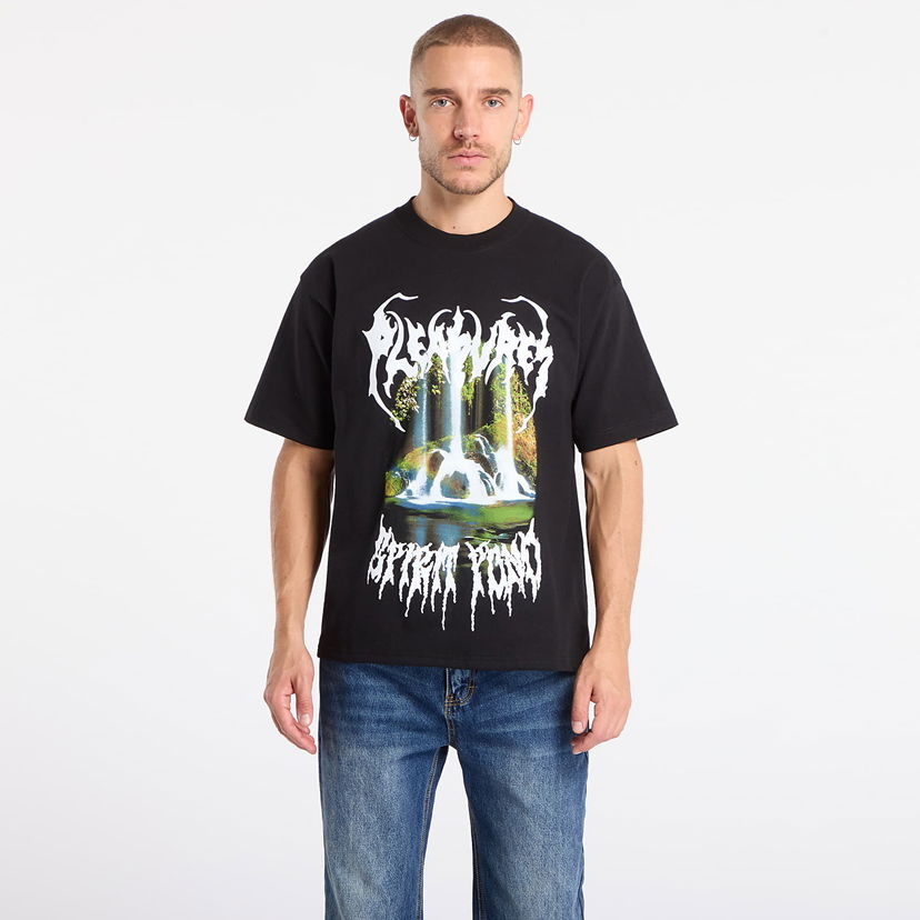 Majica kratkih rukava Pleasures Pond Graphic T-Shirt Crna | P25F071-BLACK