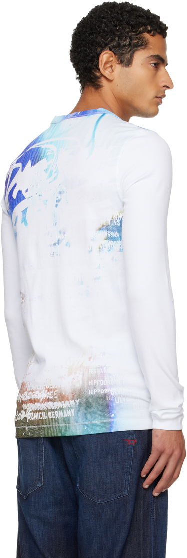 Majica kratkih rukava Diesel Long Sleeve Abstract Graphic T-shirt Višebojno | A19435-0JEAI-141A, 2