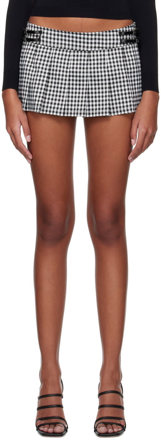 Suknja Miaou Miaou Reno Gingham Mini Skirt Crna | 4020GINOND