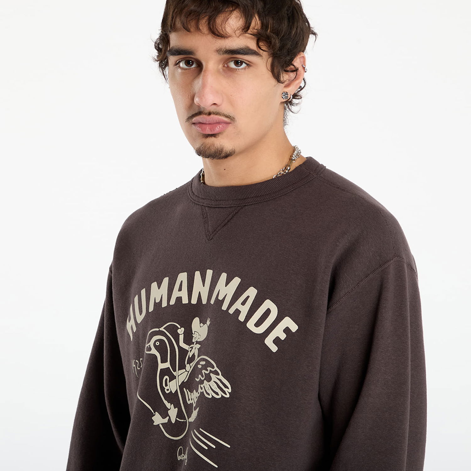 Dukserice Human Made Tsuriami Graphic Sweatshirt Smeđa | HM30CS029CH, 1
