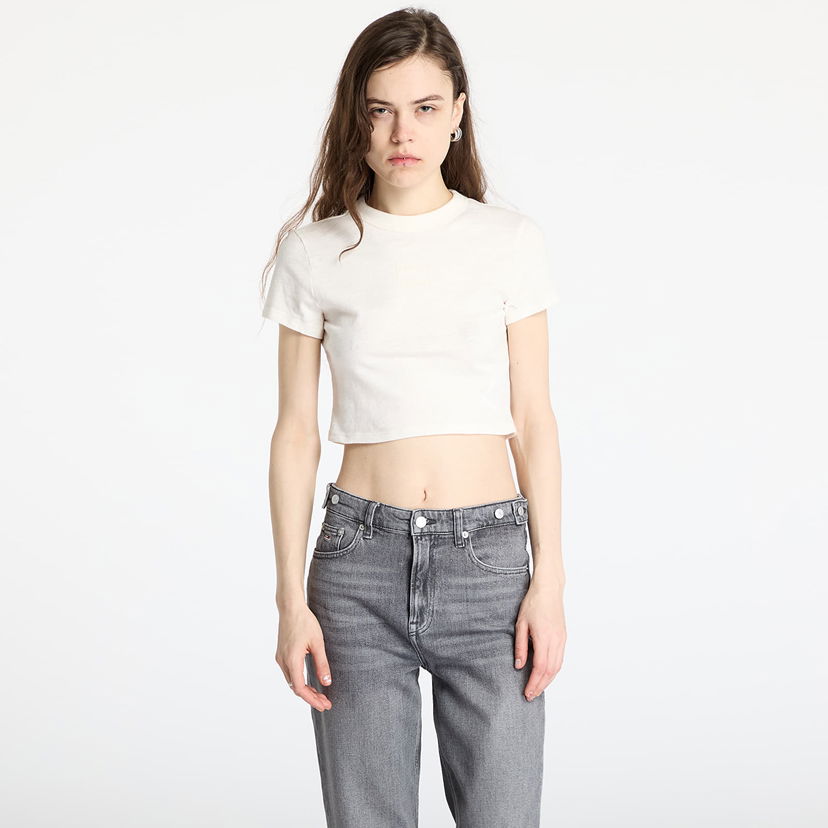 Crop top Tommy Hilfiger Tommy Jeans Slim Crop T-Shirt Bijela | DW0DW20329 YBH