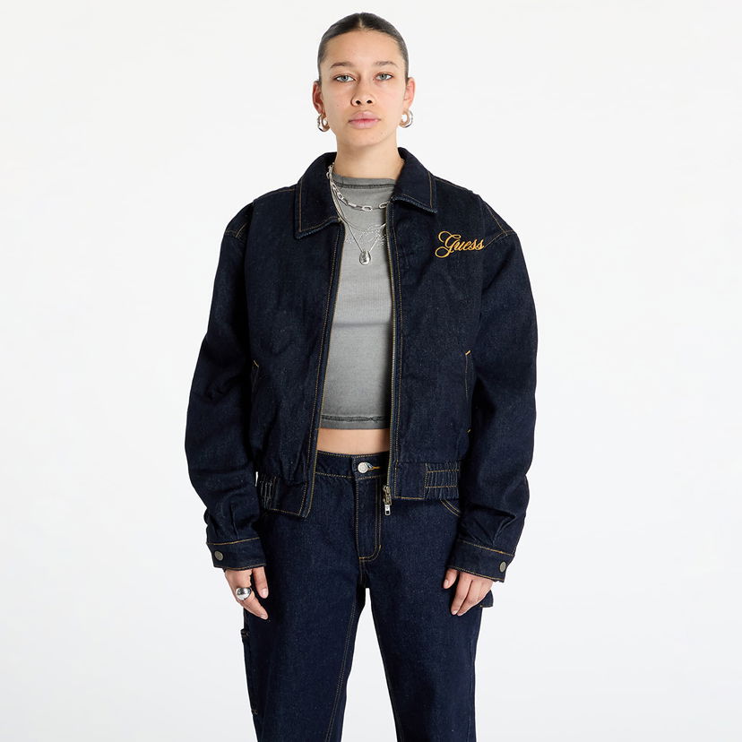 Bomber jakna GUESS Guess Originals Denim Bomber Jacket Tamnoplava | W5RG44D4XY0-OGDR