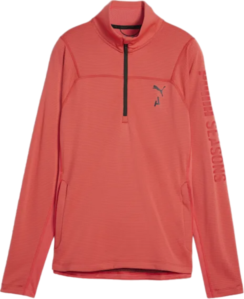 Dukserice Puma W SEASONS LS 1/4 Polypropylene Rain Cell Ružičasta | 524908-25