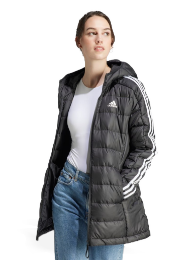 Pernata jakna adidas Originals Essentials 3-Stripes Crna | HZ4428