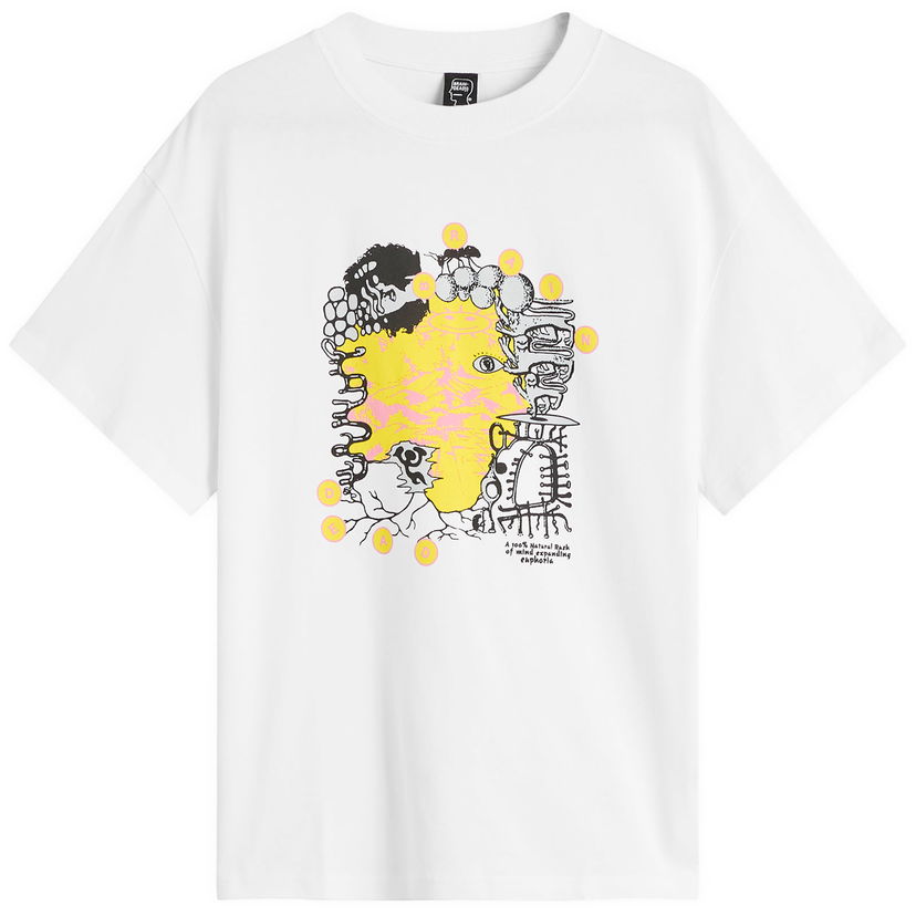 Majica kratkih rukava Brain Dead Brain Dead Euphoria Graphic T-Shirt, Size Large Bijela | BDF25T0O0046-WHT