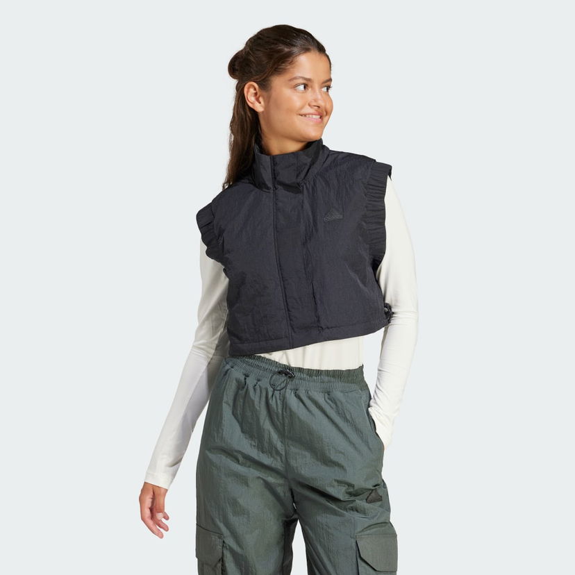Prsluk adidas Performance adidas Sportswear City Escape Crop Crna | IT1453
