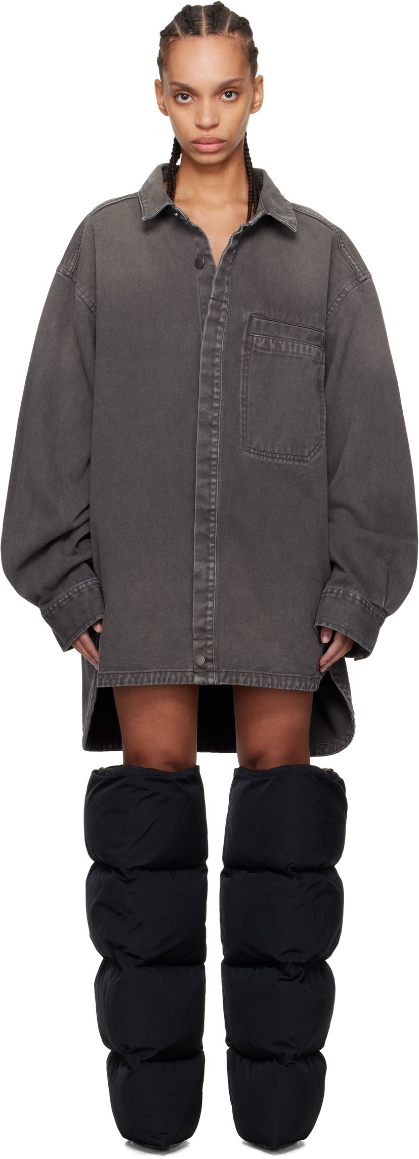 Košulja Entire Studios Entire Studios Herculean Denim Overshirt Siva | ES2564SL