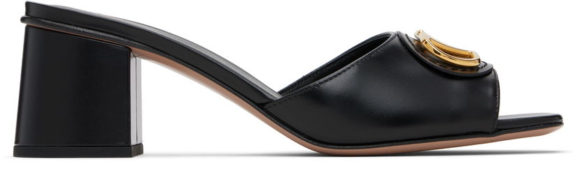 Tenisice i cipele Valentino Valentino Garavani VLogo Signature Heeled Slide Sandals Crna | 7W2S0MH7DSH