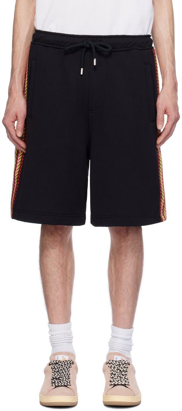 Kratke hlače LANVIN Side Curb Shorts Crna | RM-TR0064-J212-P24