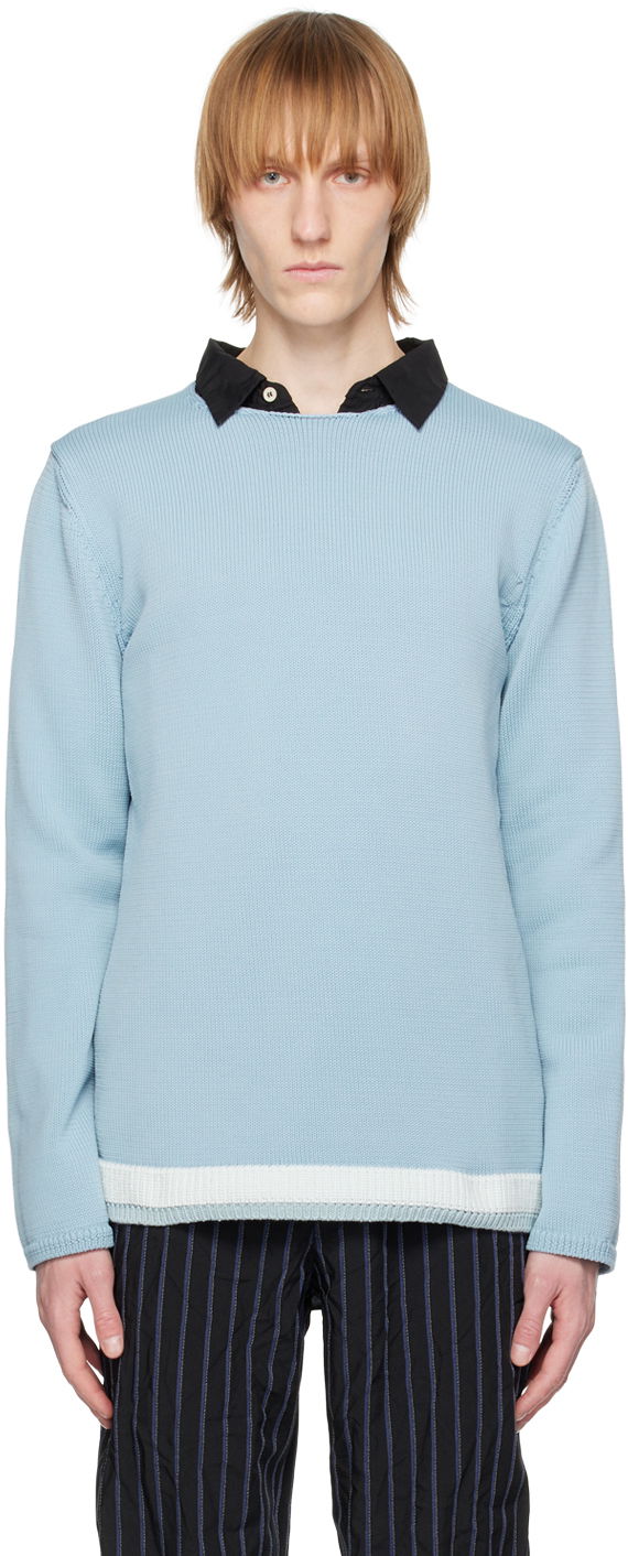 Džemper Comme des Garçons CDG Homme Deux Crewneck Sweater Plava | DK-N508-051