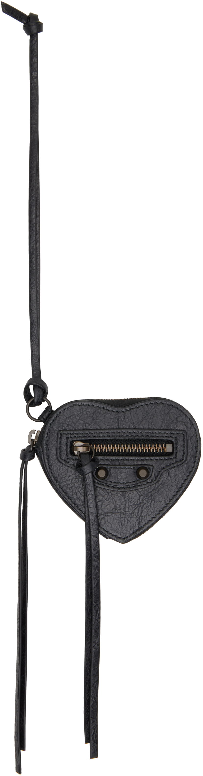 Privjesci za ključeve Balenciaga Balenciaga 'Le City' Heart Box Bag Charm Crna | 819666 2ABEK