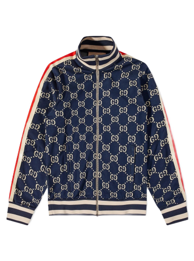 Jakna Gucci All Over GG Track Jacket Tamnoplava | 496919 X9V05 424