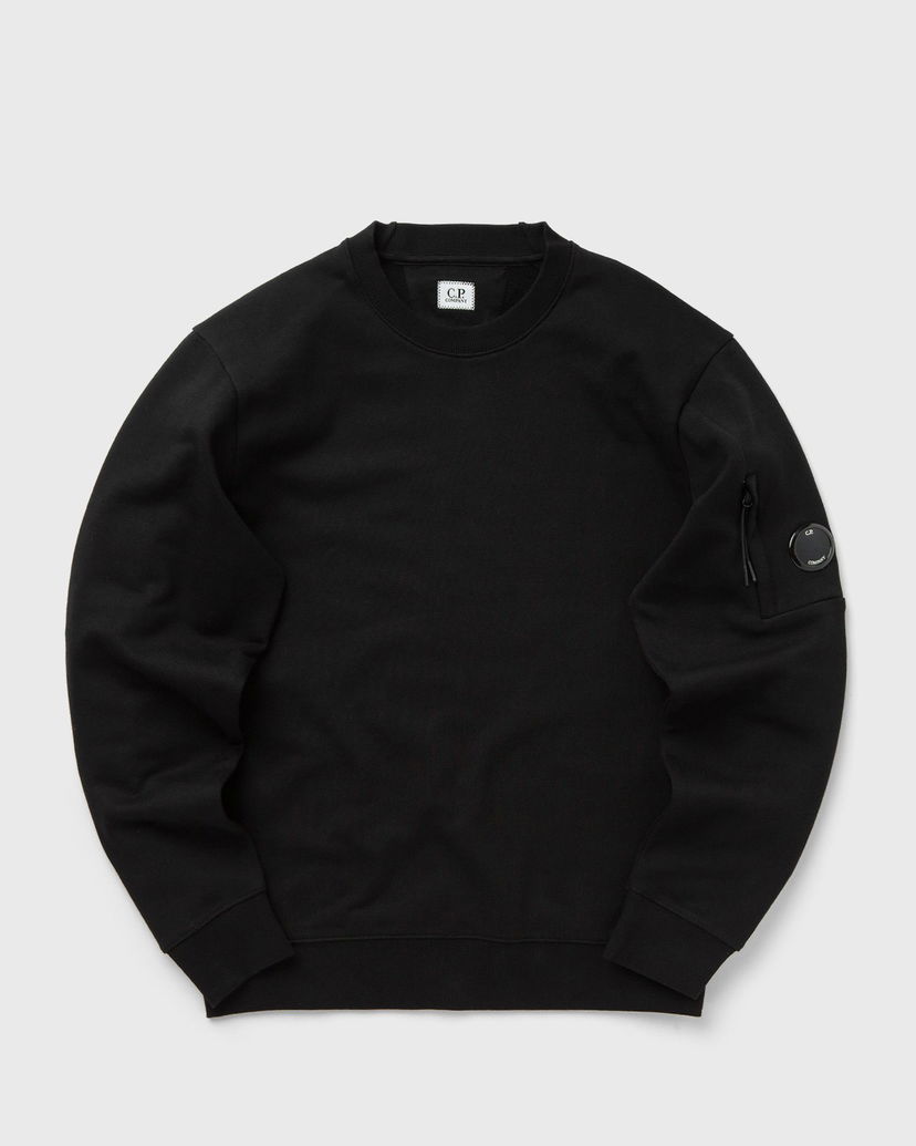 Dukserice C.P. Company DIAGONAL RAISED FLEECE CREW NECK LENS SWEATSHIRT Crna | 17CMSS023A005086W-999