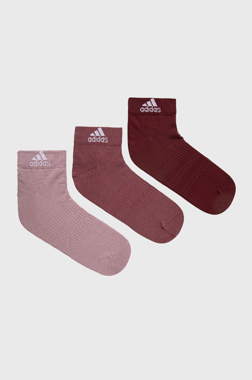 Čarape adidas Performance Performance Ankle Socks 3-Pack Crvena | HE4997
