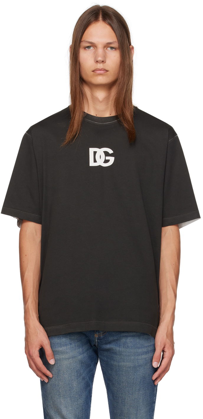 Majica kratkih rukava Dolce & Gabbana Black 'D&G' T-Shirt Crna | G8PN9TG7JJ8
