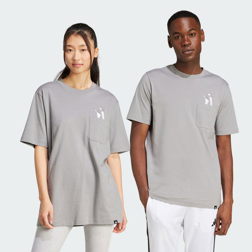 Majica kratkih rukava adidas Performance Graphic Pocket T-Shirt Siva | JC5284